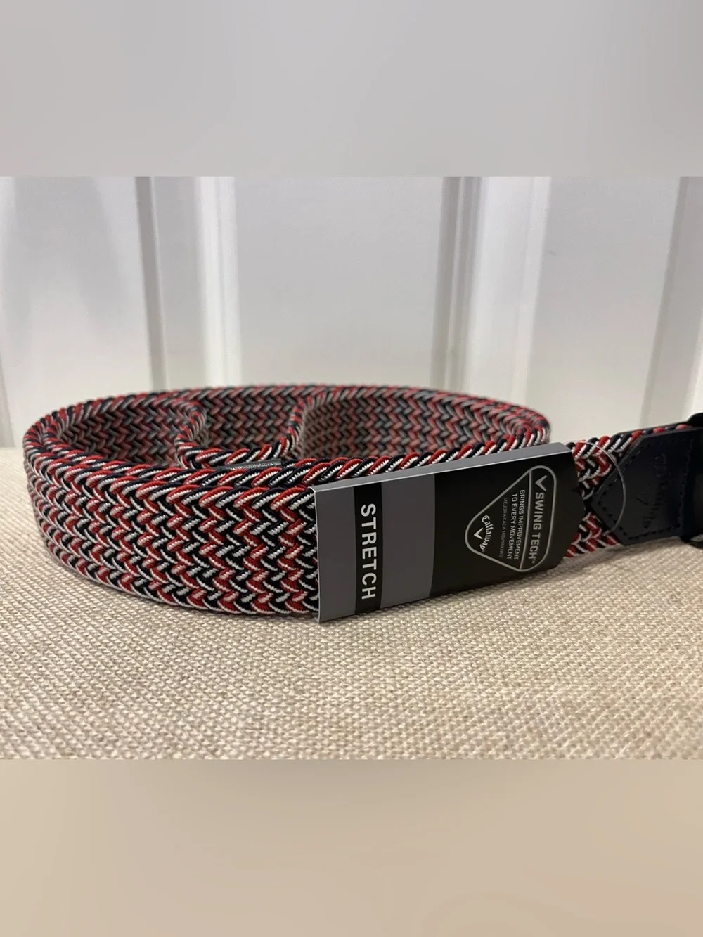 NWT CALLAWAY MEN'S STRETCH WOVEN BELT- LARGE (38-40)